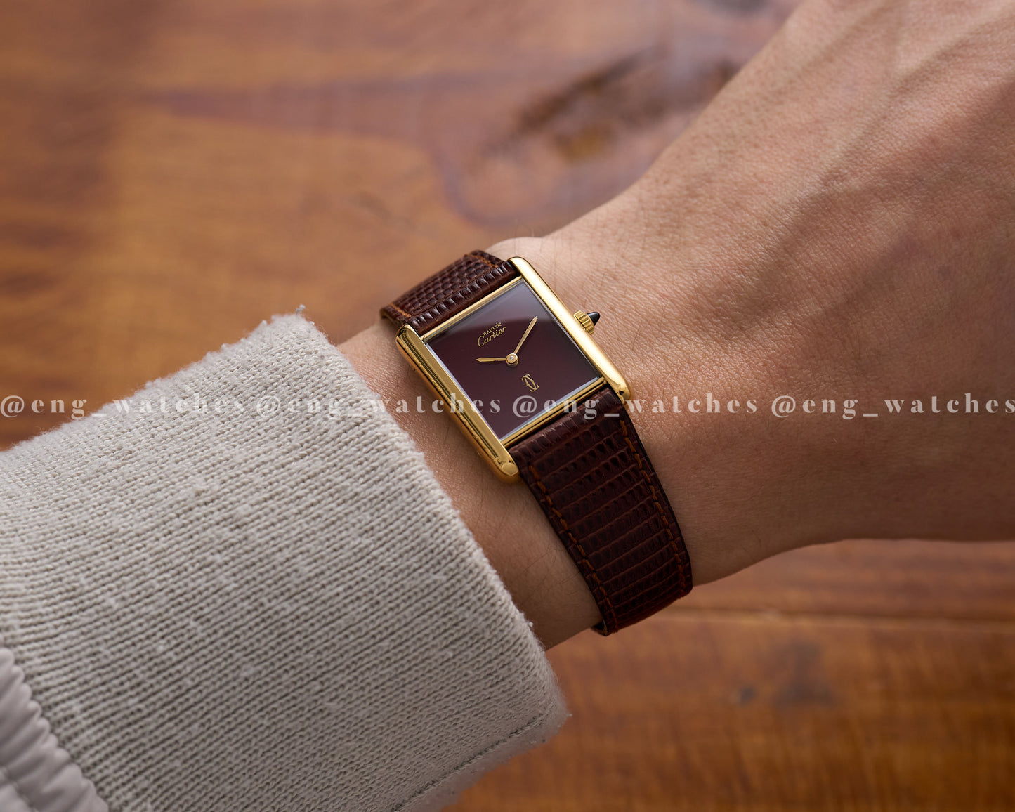 Cartier Must of Cartier Tank Vermeil