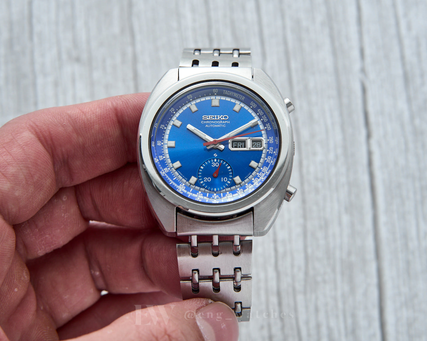 Seiko Chronograph 6139-6012 "Electric Blue"