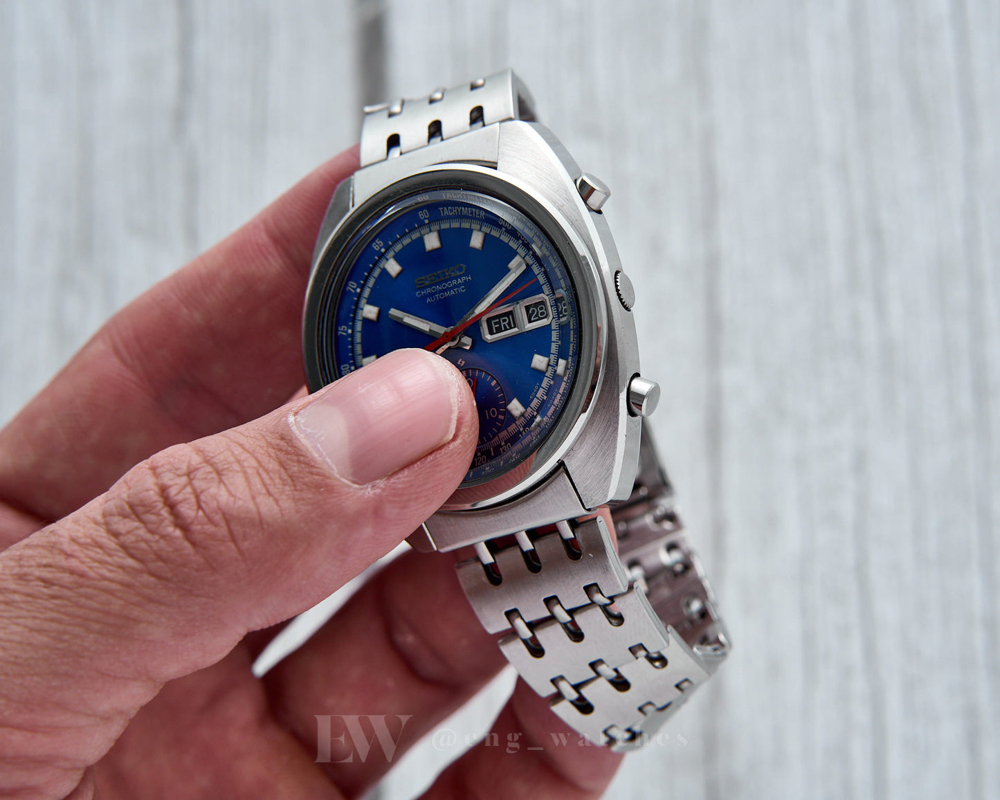 Seiko Chronograph 6139-6012 "Electric Blue"