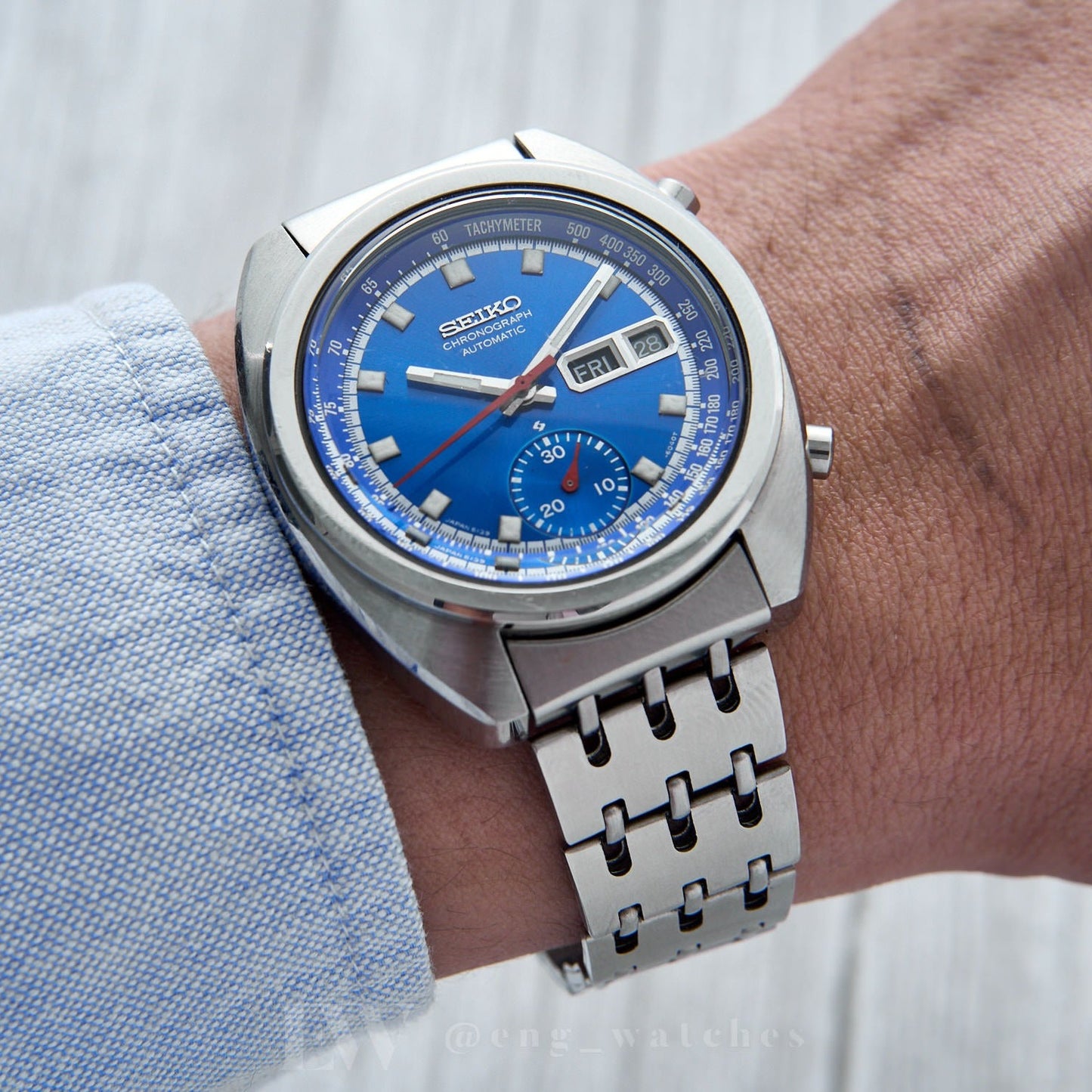 Seiko Chronograph 6139-6012 "Electric Blue"
