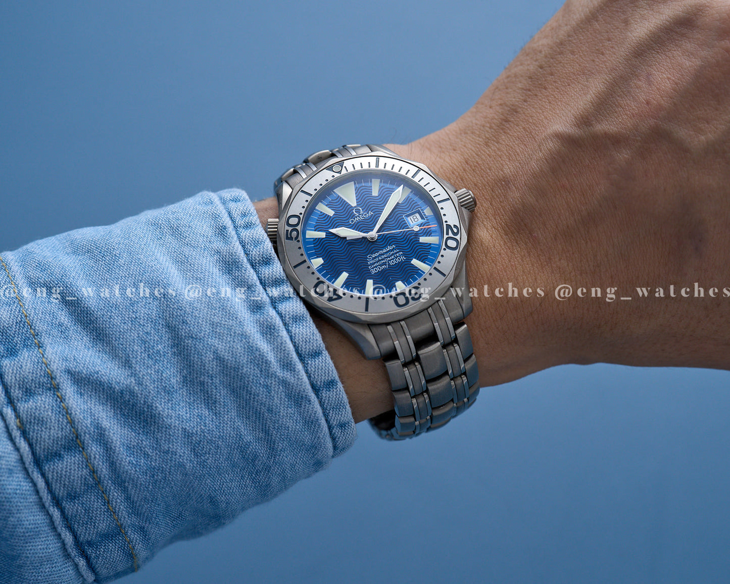 Omega Seamaster 300 Diver Titanium "Electric Blue"