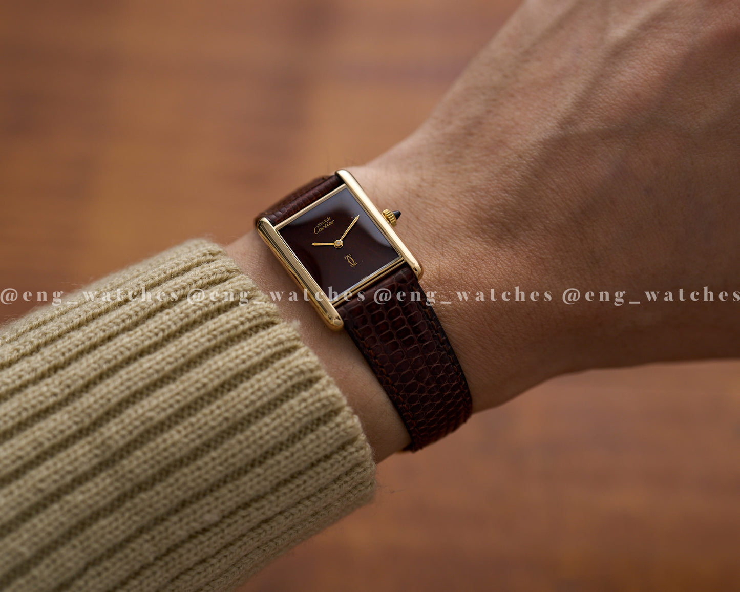 Cartier Must of Cartier Tank Vermeil