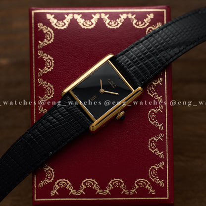 Cartier Tank Must de Cartier "Black Lacquer Dial"