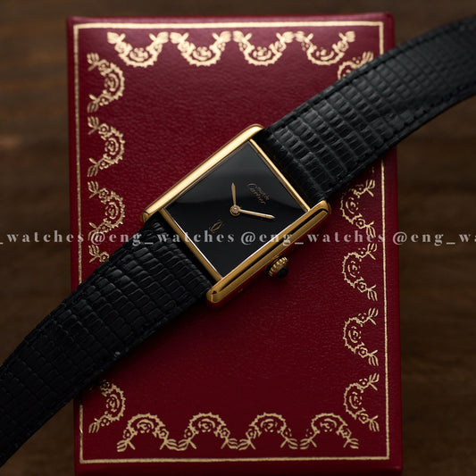 Cartier Tank Must de Cartier "Black Lacquer Dial"