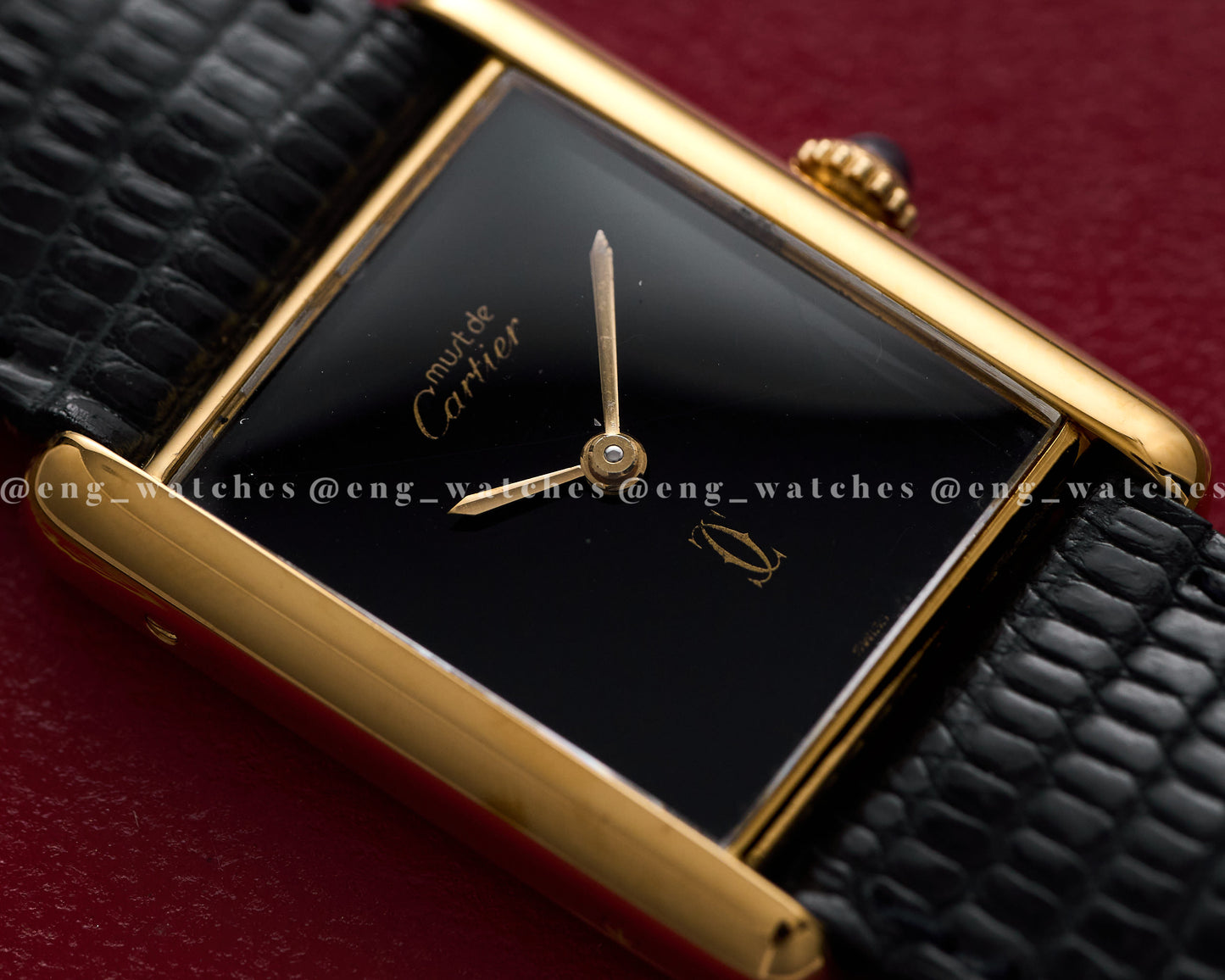 Cartier Tank Must de Cartier "Black Lacquer Dial"