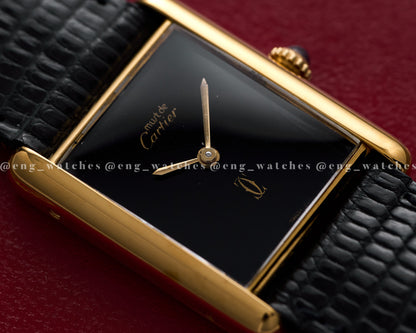 Cartier Tank Must de Cartier "Black Lacquer Dial"