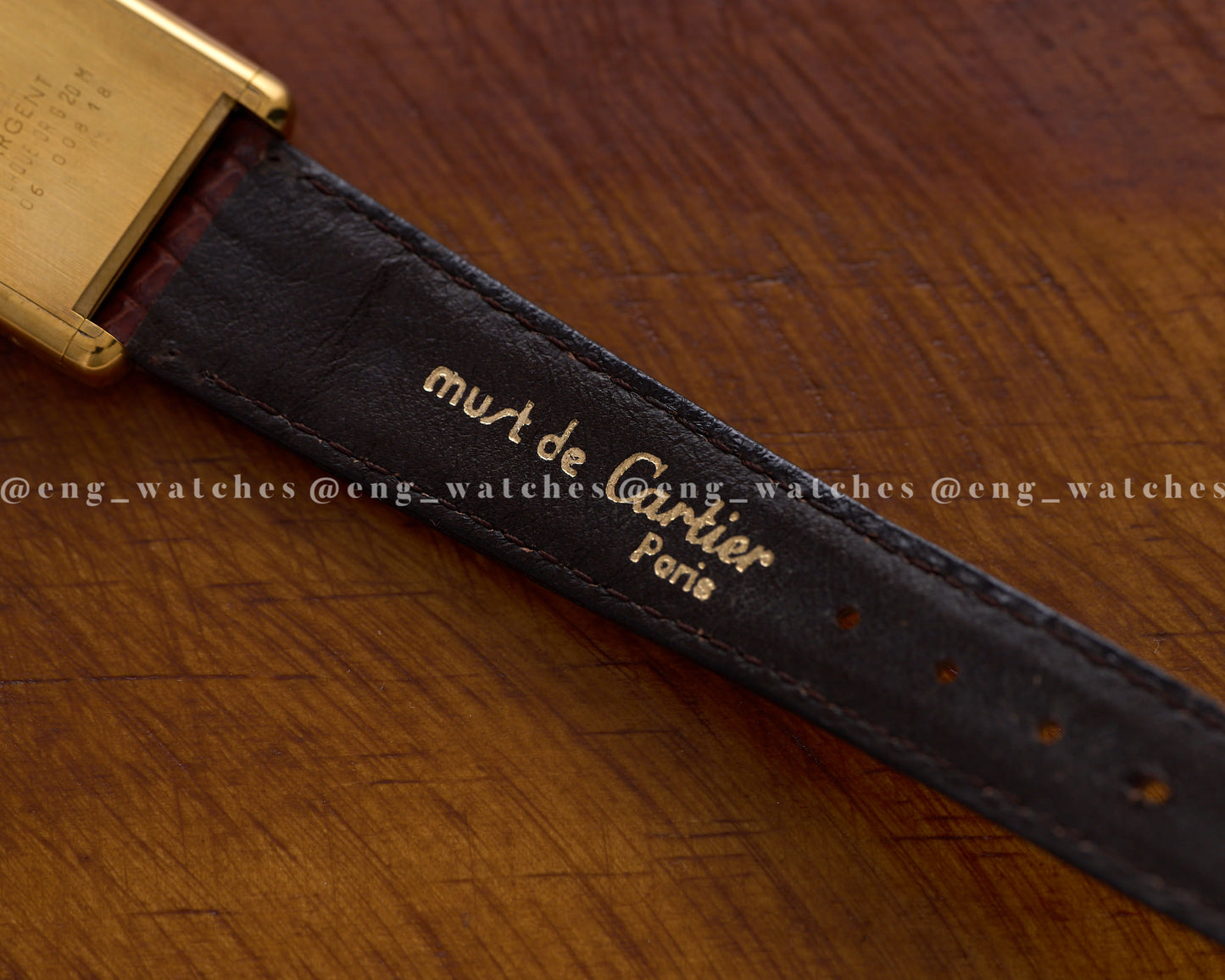Cartier Must of Cartier Tank Vermeil