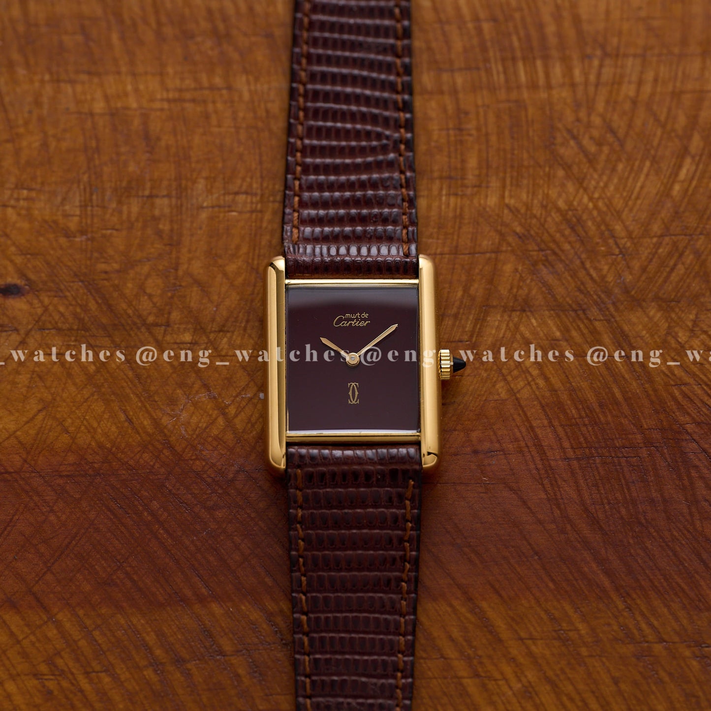 Cartier Must of Cartier Tank Vermeil