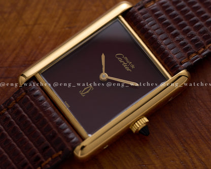 Cartier Must of Cartier Tank Vermeil