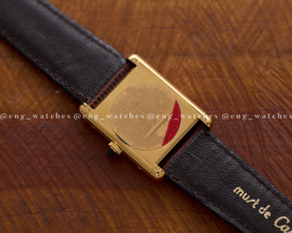 Cartier Must of Cartier Tank Vermeil
