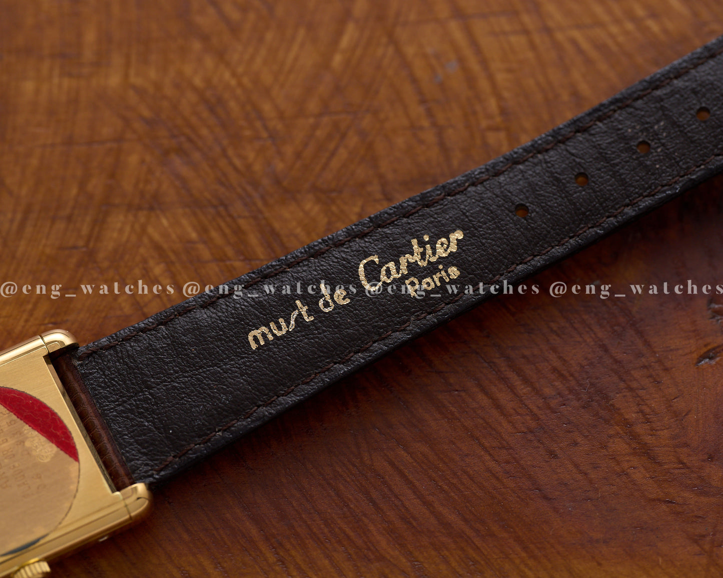 Cartier Must of Cartier Tank Vermeil