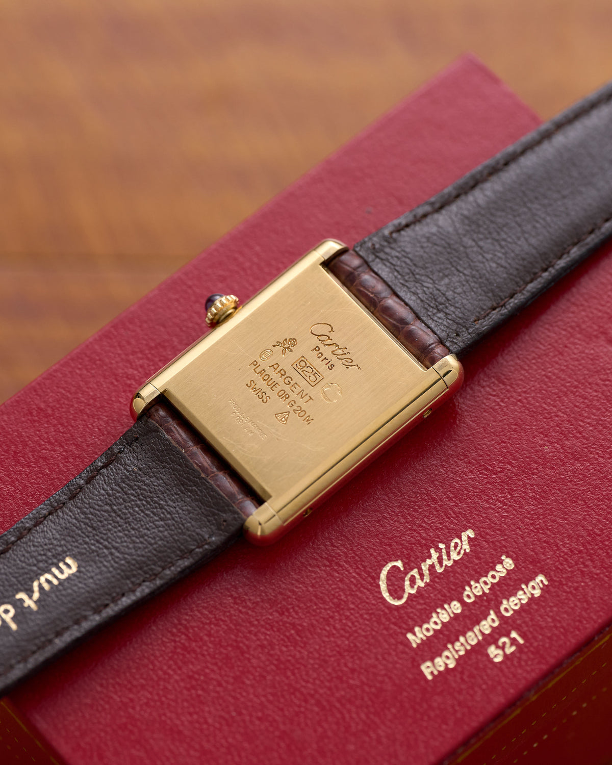 Cartier Must of Cartier Tank Vermeil