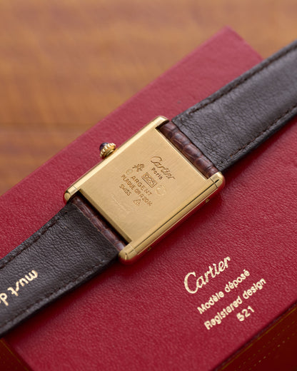 Cartier Must of Cartier Tank Vermeil