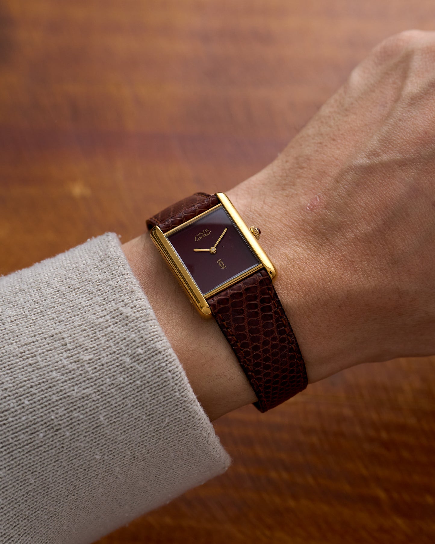 Cartier Must of Cartier Tank Vermeil