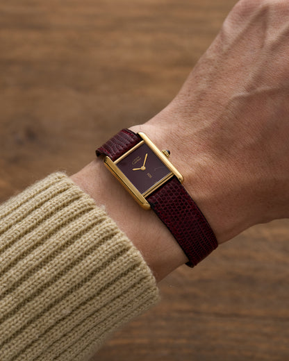 Cartier Tank Must de Cartier "Burgundy" - Petite Modèle