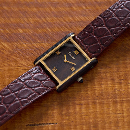 Cartier Tank "Palissandre de Rio" Brazilian Rosewood