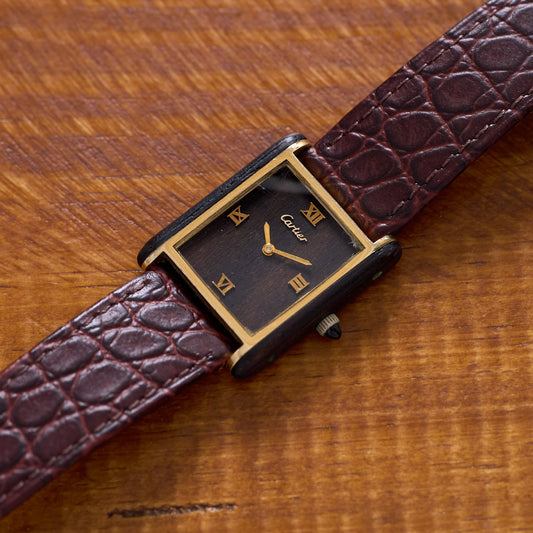 Cartier Tank "Palissandre de Rio" Brazilian Rosewood