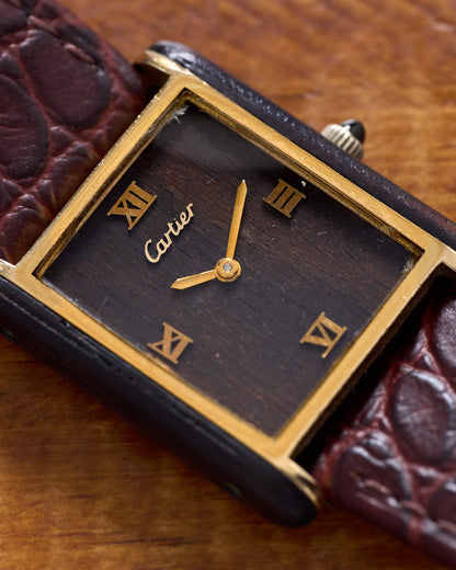 Cartier Tank "Palissandre de Rio" Brazilian Rosewood