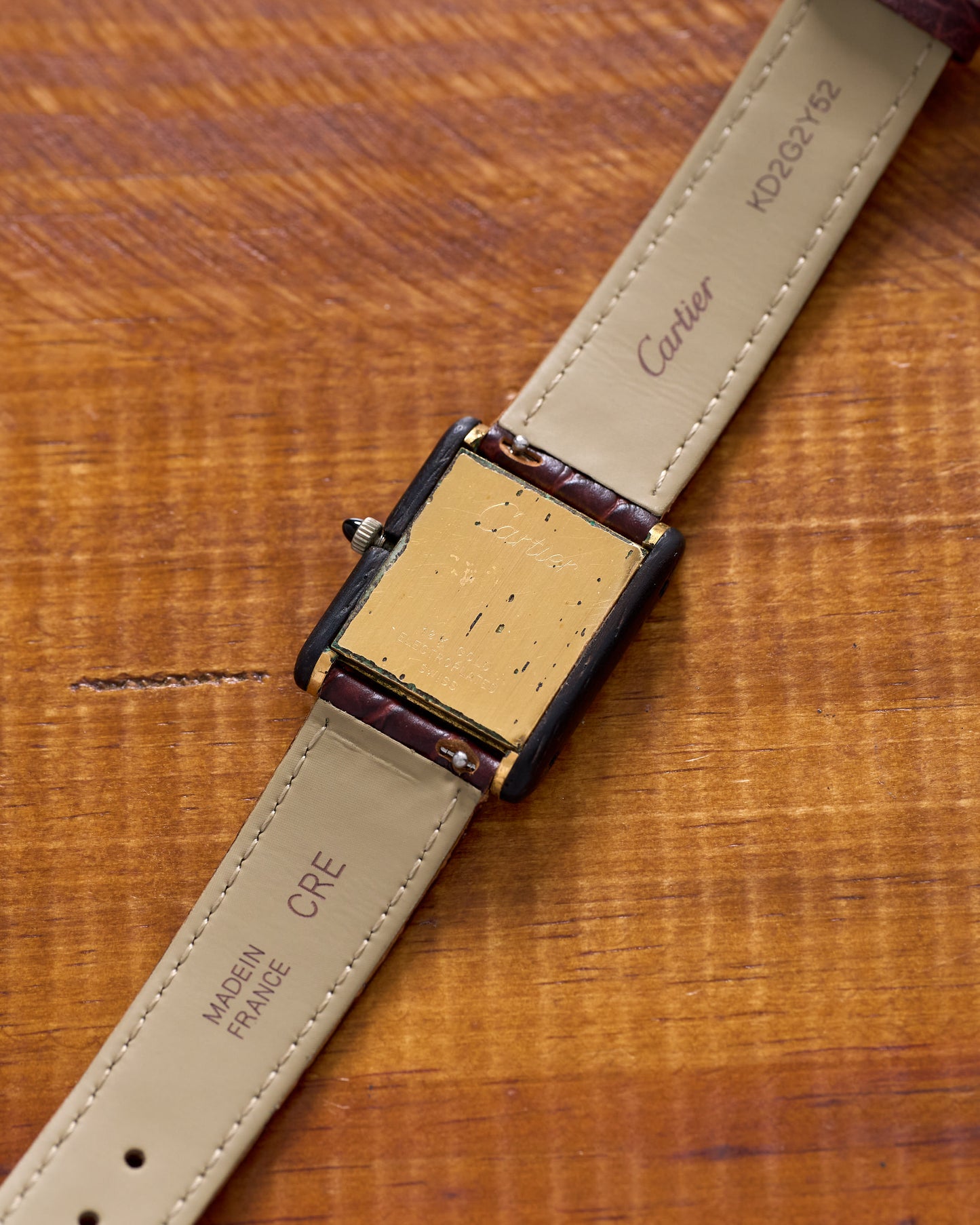 Cartier Tank "Palissandre de Rio" Brazilian Rosewood