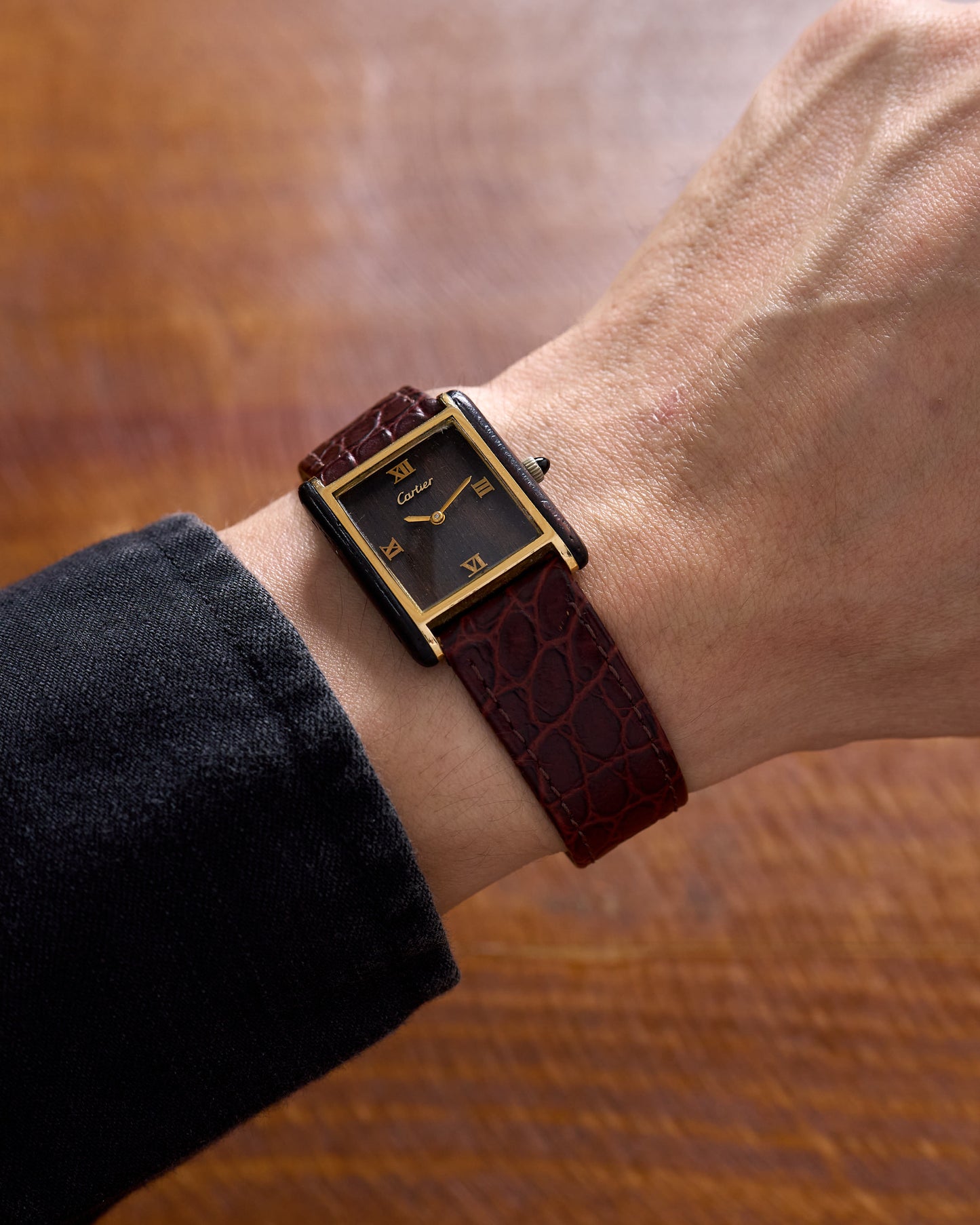 Cartier Tank "Palissandre de Rio" Brazilian Rosewood