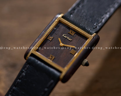 Cartier Tank Wood "Palissandre de Rio"