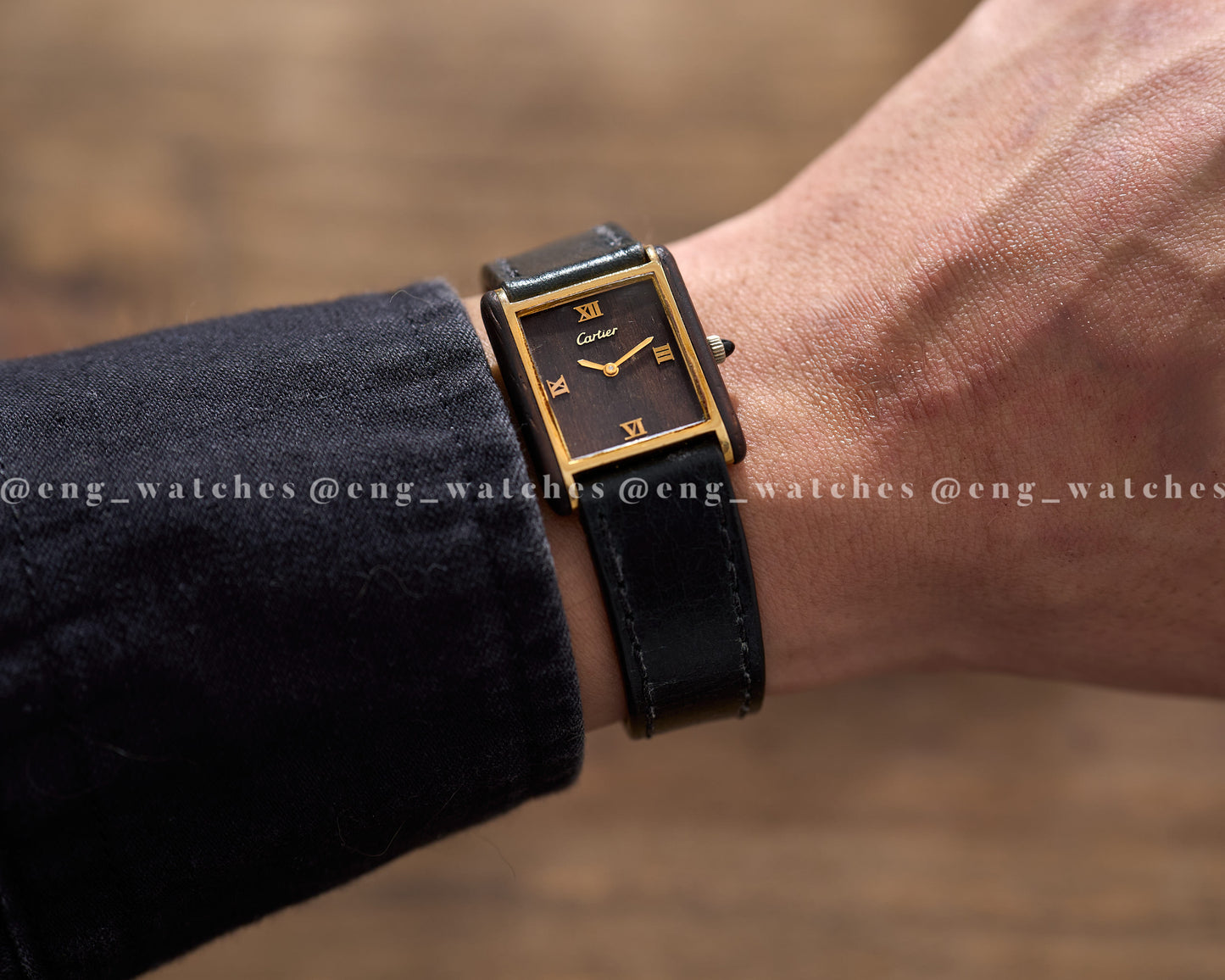 Cartier Tank Wood "Palissandre de Rio"