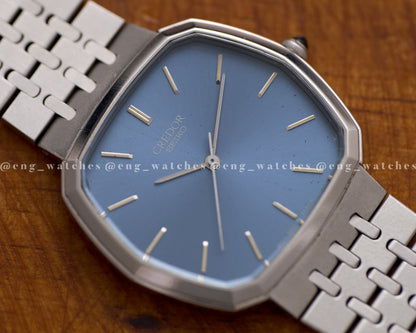 Credor Seiko "Hexagon" Blue dial