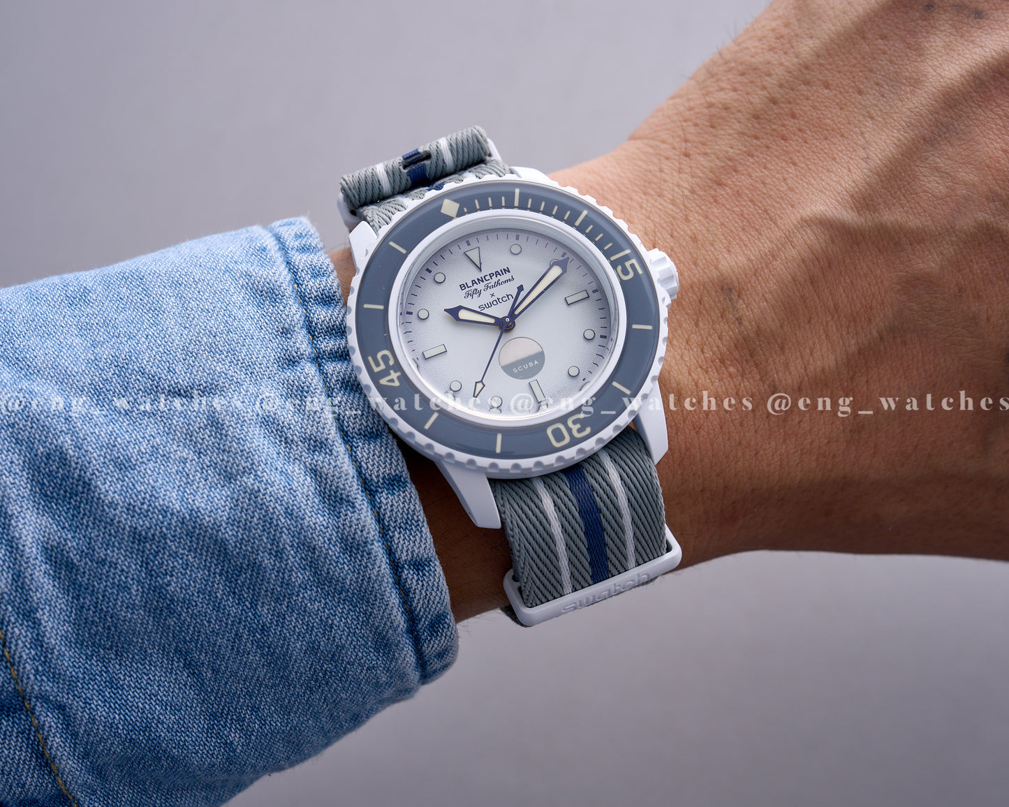 Blancpain x Swatch Fifty Fathoms Antartic Ocean