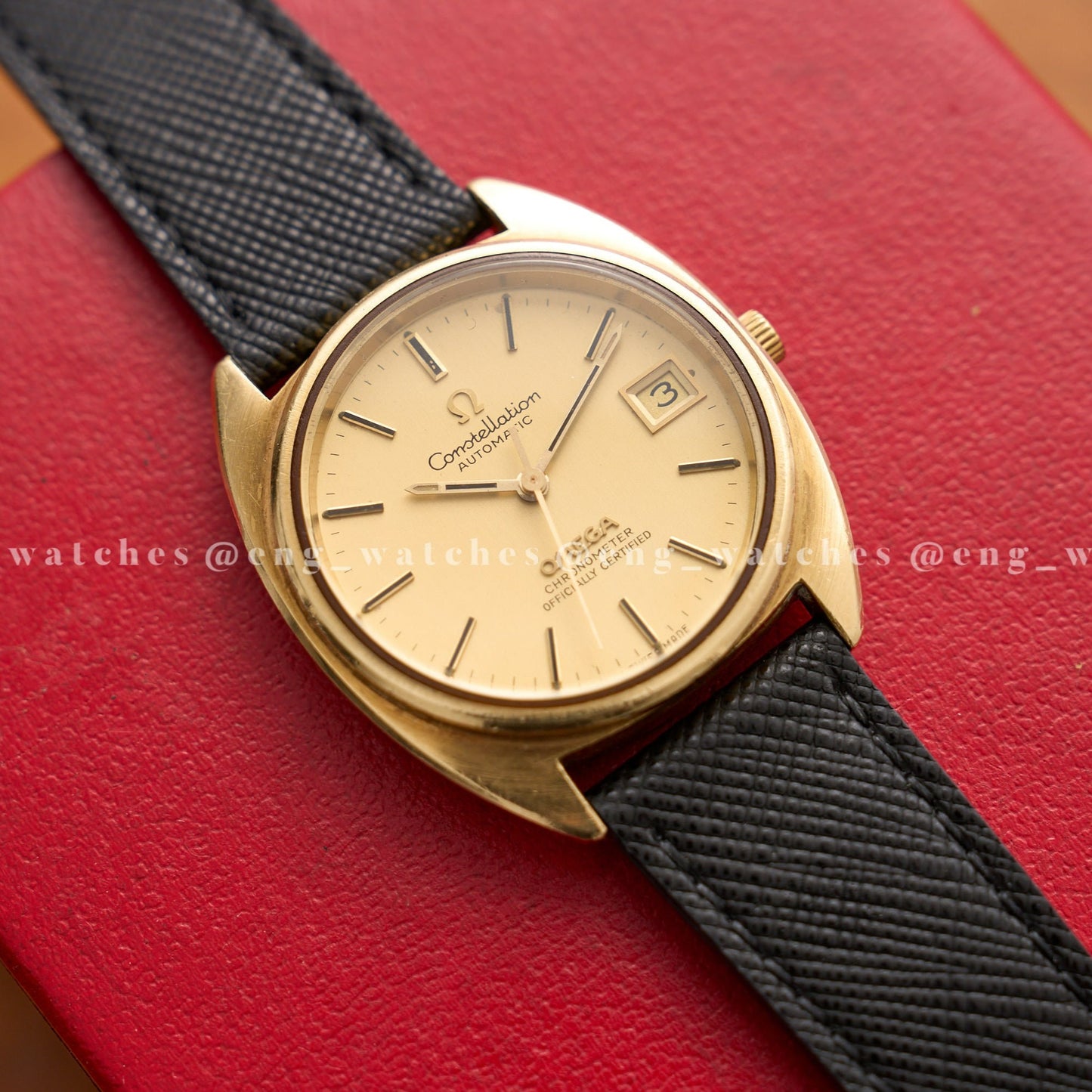 Omega Constellation "C-Shape" CD 168.0056 (with box and documents)
