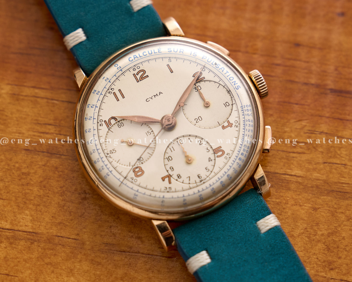 Cyma Chronograph 111 "18K Gold" (Valjoux 71)