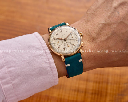 Cyma Chronograph 111 "18K Gold" (Valjoux 71)