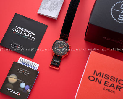 Swatch x Omega Mission on Earth Lava