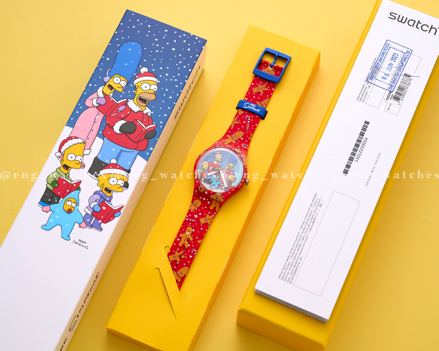 Swatch X The Simpsons "Wondrous Winter Wonderland"