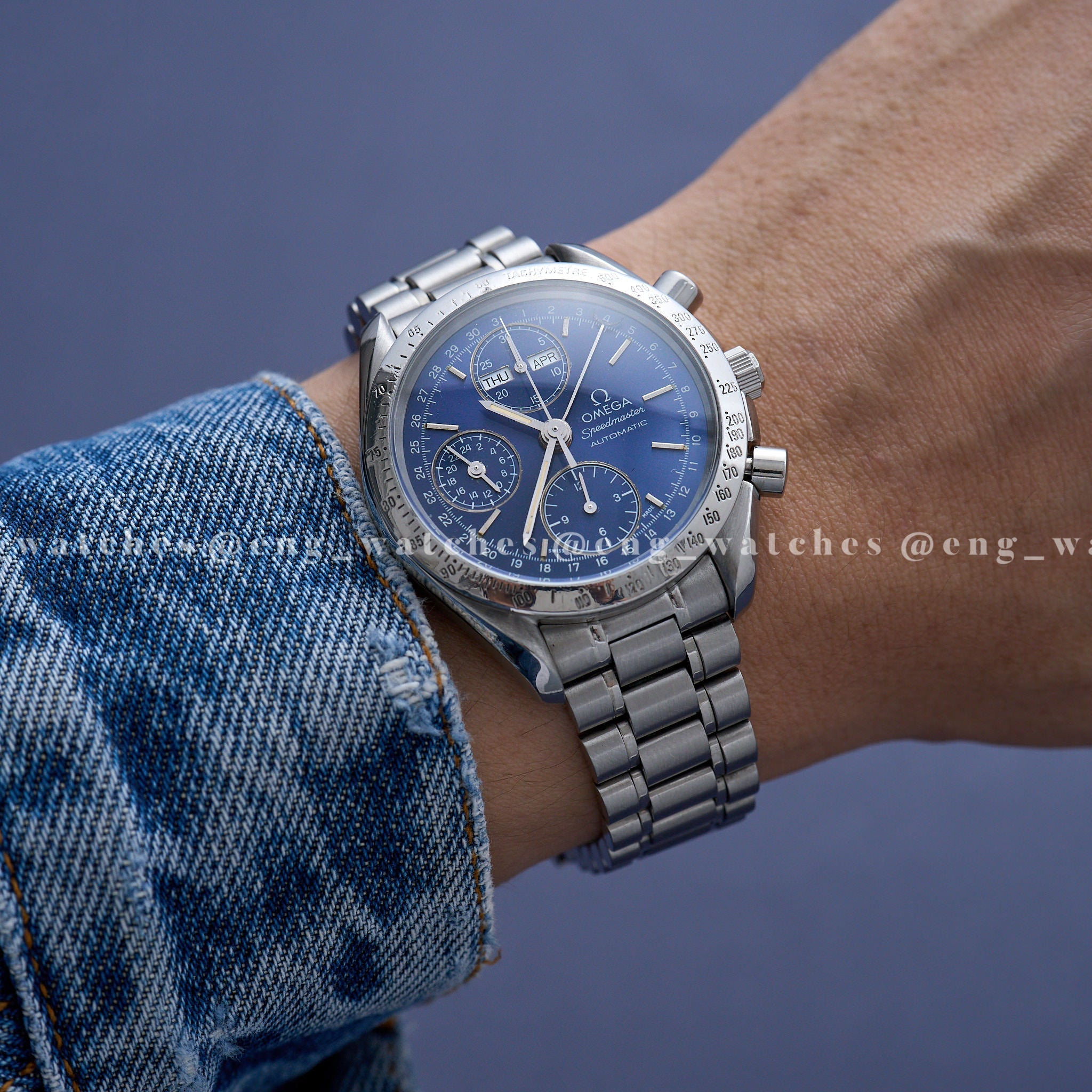 OMEGA Speedmaster Automatic 腕時計 Omega Speedmaster Triple Date – Eng Watches