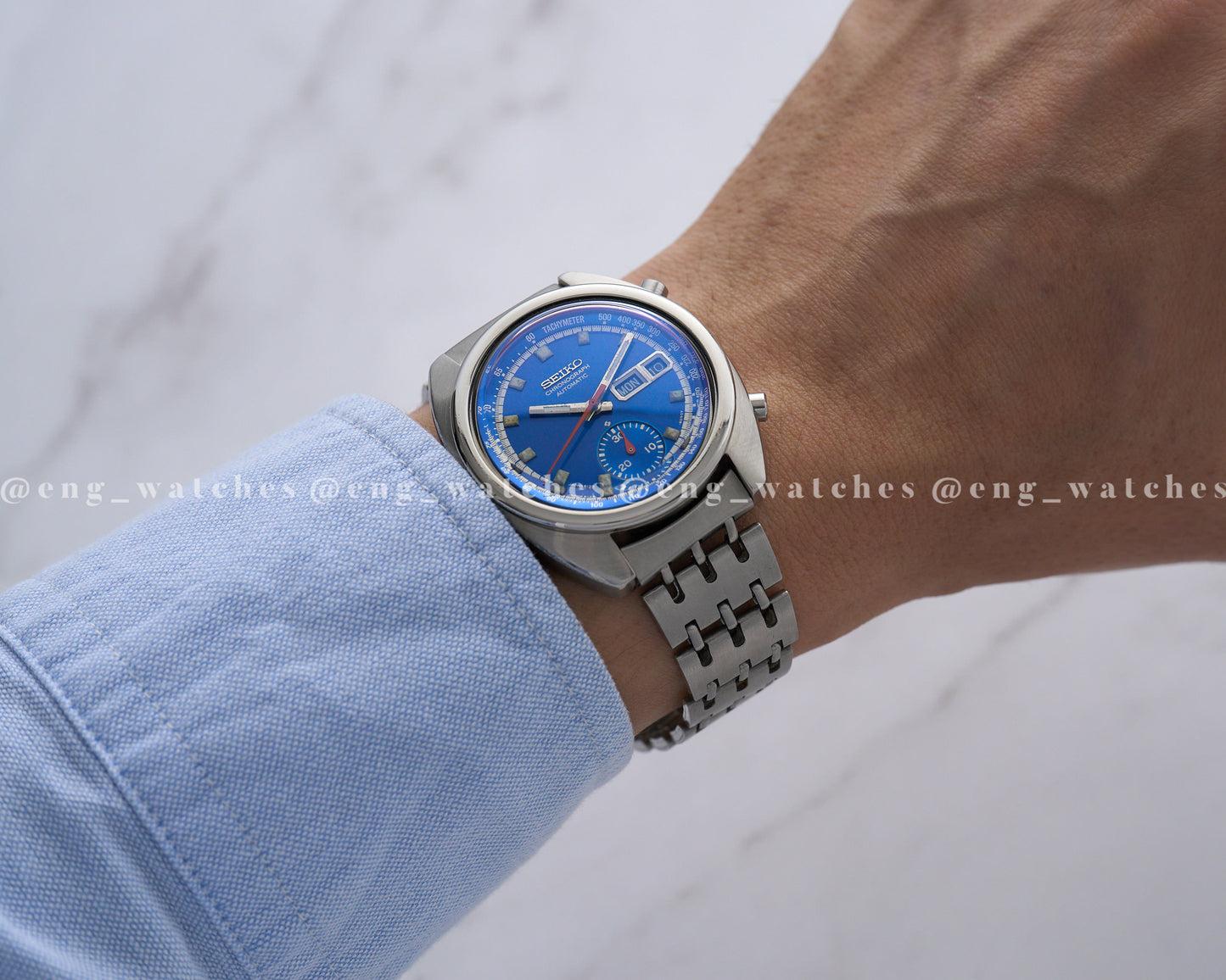 Seiko Chronograph 6139-6012 "Eletric Blue"