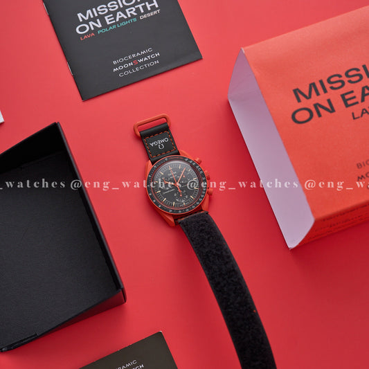Swatch x Omega Mission on Earth Lava